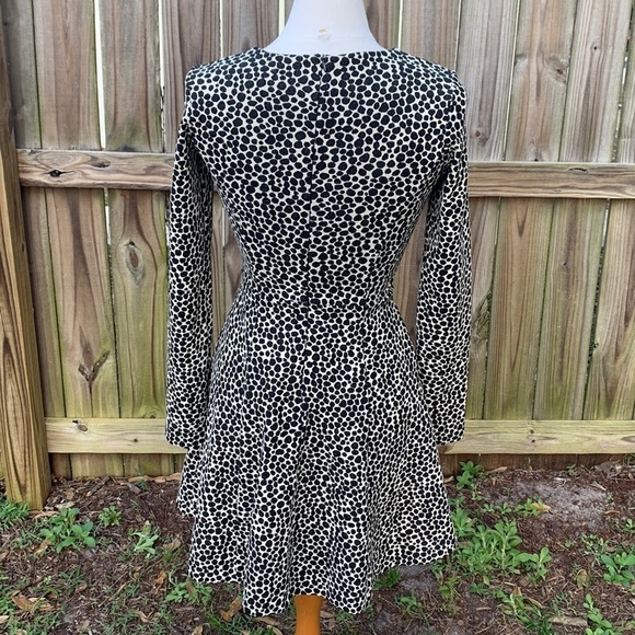 Mara Hoffman Strata Spotted Polka Dot Fit & Flare long sleeve Dress Size S - Picture 5 of 8